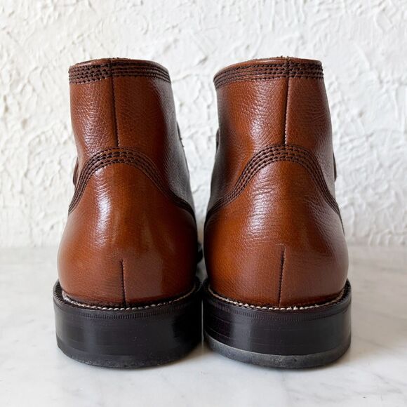 Vintage Florsheim Imperial Guardsman Boot Size 9 Brown Leather Monk Strap Unworn main image 6